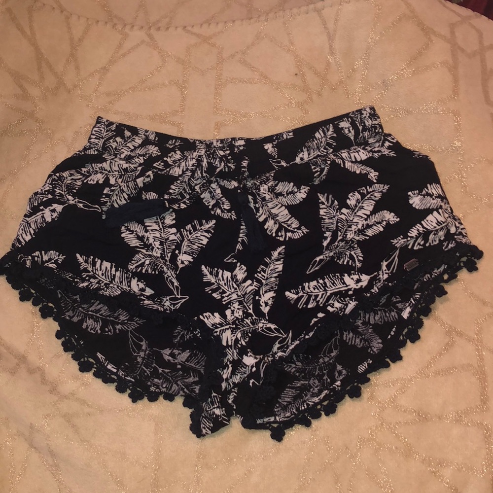palm printed shorts